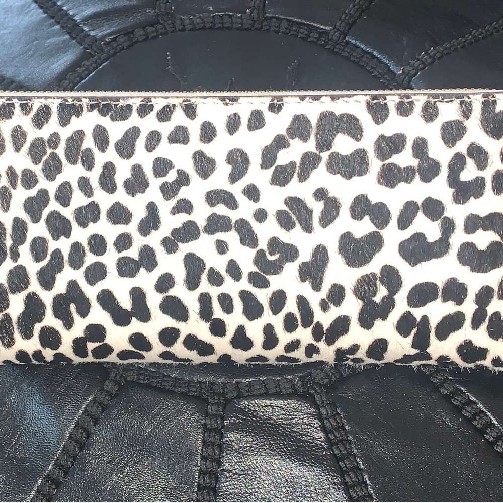 Michael Kors Calf Hair Continental Leather Wallet - Picture 6 of 6